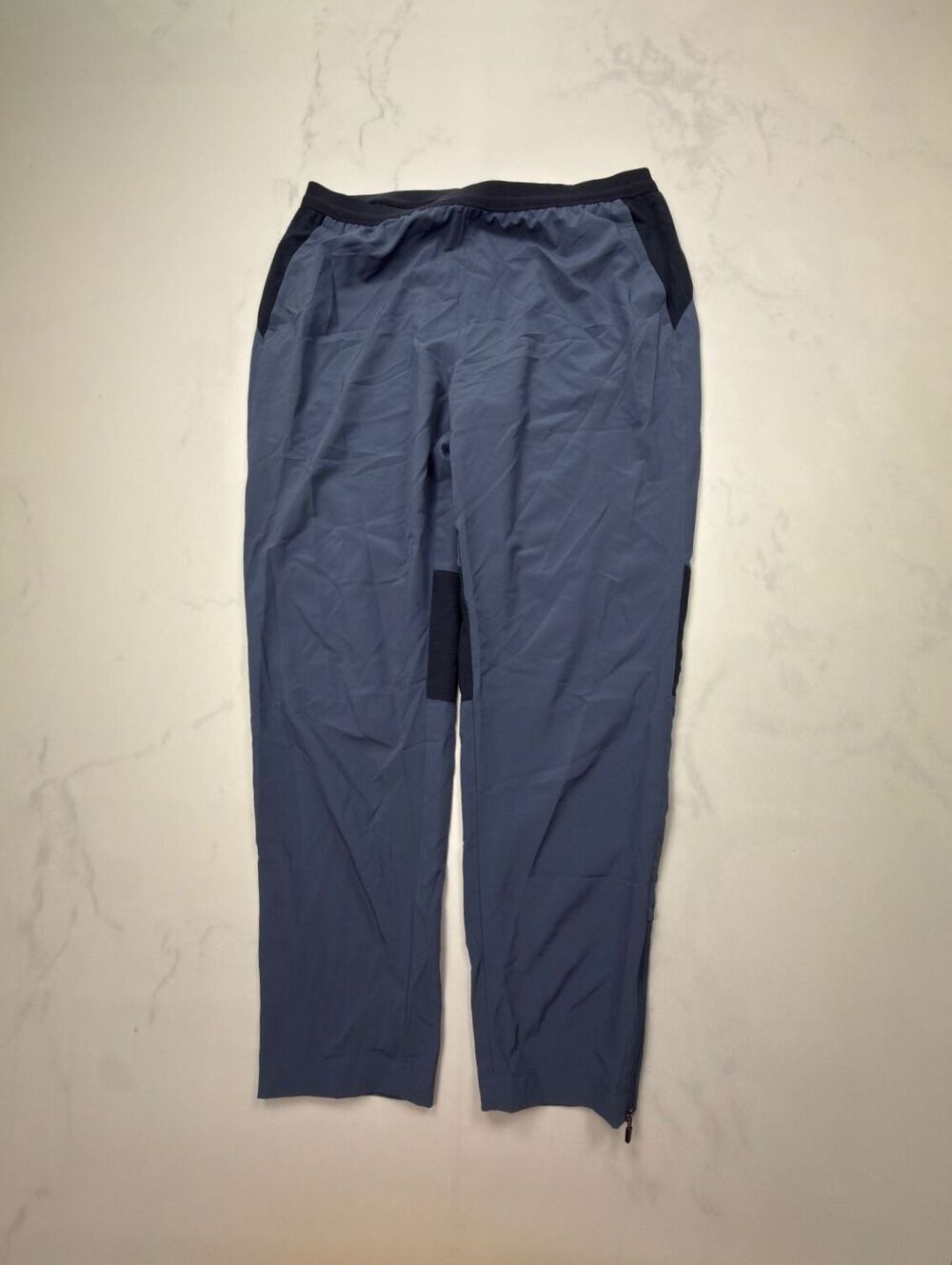 Old Navy Colorblock Joggers Blue Black 2010s Sporty - Mens L